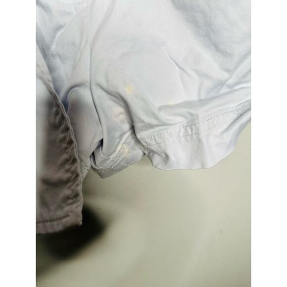 DEREK LAM x RTR Blue Light Cotton Sleeveless Tie Waist Romper Size 36 - Picture 8 of 14